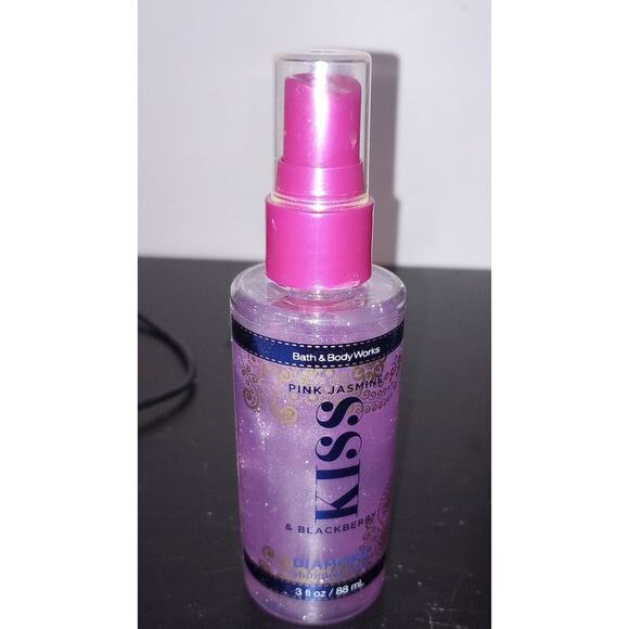 Pink Jasmine Kiss and Blackberry Bath and Body Works Diamond Shimmer Mist 3oz - Picture 1 of 1